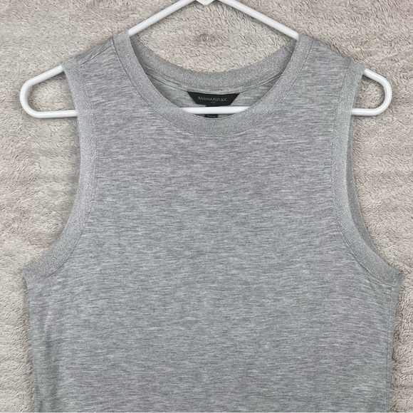 Banana Republic Viscose Sleeveless Top Medium Shimmer Trim - Picture 2 of 15